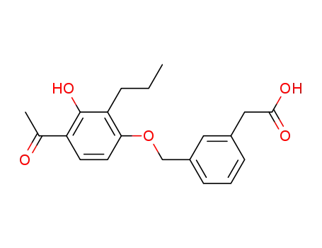 3-(4-acetyl-3-hydroxy-2-propylphenoxy)methylphenylacetic acid