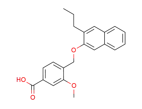 3-Methoxy-4-(3-propyl-naphthalen-2-yloxymethyl)-benzoic acid
