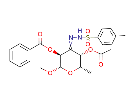 methyl 4-O-acetyl-2-O-benzoyl-6-deoxy-β-L-xylo-hexopyranosid-3-ulose (p-tolylsulfonyl)hydrazone