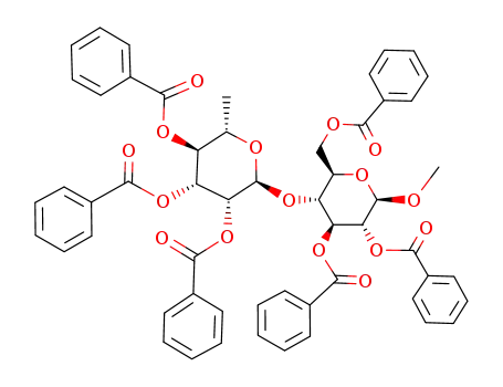 methyl 2,3,6-tri-O-benzoyl-4-O-(2,3,4-tri-O-benzoyl-α-L-rhamnopyranosyl)-β-D-glucopyranoside