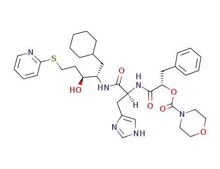 (2S,3S)-2-({(2S)-2-[(morpholinocarbonyl)oxy]-3-phenylpropionyl}-His-amino)-1-cyclohexyl-5-(2-pyridylthio)-3-pentanol