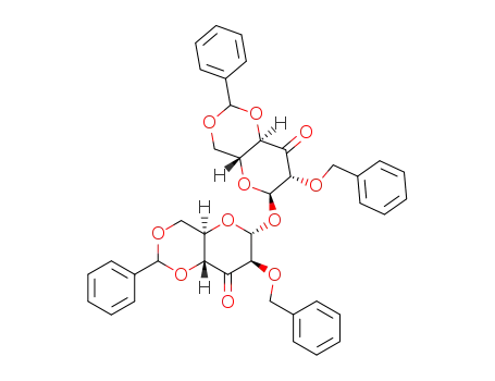 2-O-benzyl-4,6-O-benzylidene-α-D-arabino-hexopyranosyl-3-ulose 2-O-benzyl-4,6-O-benzylidene-α-D-arabino-hexopyranosid-3-ulose
