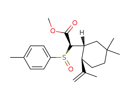 (1R,2R,αR,Rs)-(+)-(5,5-dimethyl-2-isopropenyl)-α-p-toluenesulfinylhexaneacetate