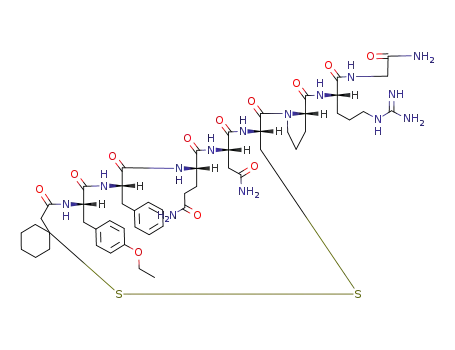 Molecular Structure of 97747-93-8 (argipressin,(1-mercaptocyclohexaneacetic acid)(1)-O-ethyl-Tyr(2)-)