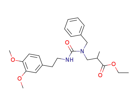 3-{1-Benzyl-3-[2-(3,4-dimethoxy-phenyl)-ethyl]-ureido}-2-methyl-propionic acid ethyl ester