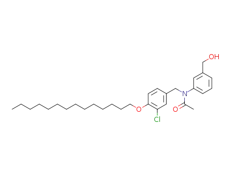 N-(3-Chloro-4-tetradecyloxy-benzyl)-N-(3-hydroxymethyl-phenyl)-acetamide