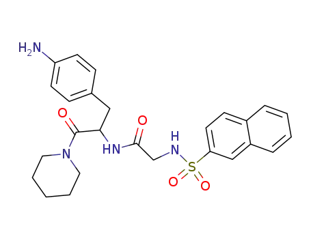 N- 알파-(2- 나프 틸설 포닐 알킬) -1- (4- 아미노 페닐알라닌) 피페 리다 이드