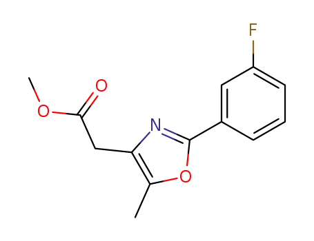 [2-(3-Fluoro-phenyl)-5-methyl-oxazol-4-yl]-acetic acid methyl ester