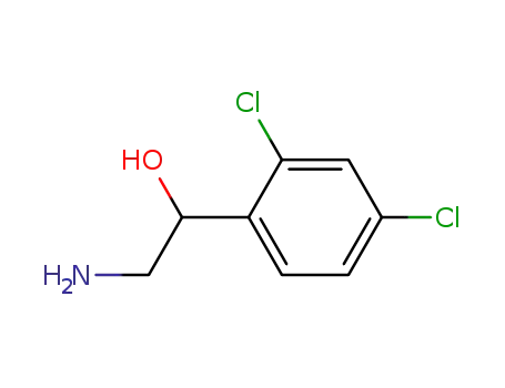 Molecular Structure of 88965-93-9 (2-amino-1-(2,4-dichlorophenyl)ethan-1-ol)