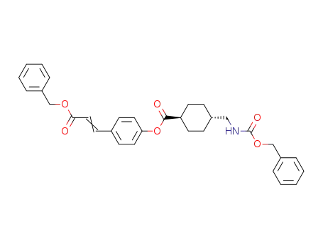 4-(Benzyloxycarbonylamino-methyl)-cyclohexanecarboxylic acid 4-((E)-2-benzyloxycarbonyl-vinyl)-phenyl ester