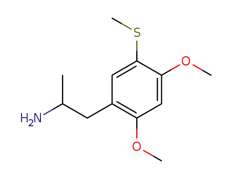 Molecular Structure of 79440-52-1 (1-(2,4-dimethoxy-5-methylsulfanyl-phenyl)propan-2-amine)