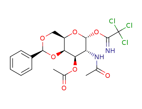 2-(아세틸아미노)-2-데옥시-3-O-아세틸-4,6-O-벤질리덴-α-D-갈락토피라노스 트리클로로아세트이미데이트