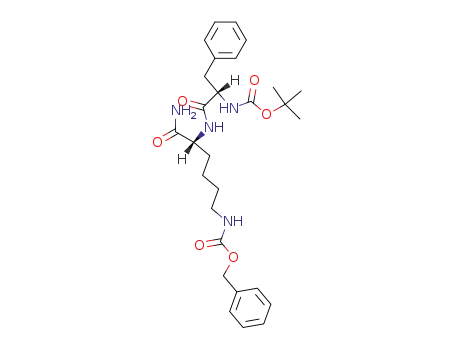 Molecular Structure of 116019-49-9 (Boc-Phe-D-Lys(Z)-NH<sub>2</sub>)