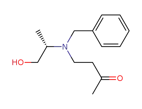 Molecular Structure of 167905-80-8 ((S)-(+)-5-benzyl-7-hydroxy-6-methyl-5-azaheptanone-2)