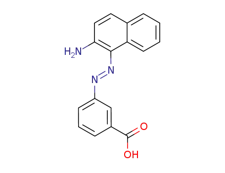 Molecular Structure of 100514-26-9 (3-(2-Amino-1-naphthyldiazenyl)benzoesaeure)