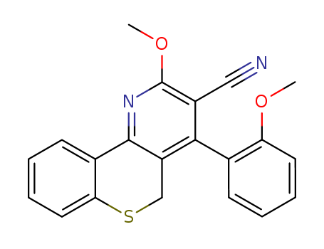 5H-[1]Benzothiopyrano[4,3-b]pyridine-3-carbonitrile,2-methoxy-4-(2-methoxyphenyl)-
