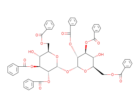 2,3,6-tri-O-benzoyl-α-D-glucopyranosyl-(1<*>1)-2,3,6-tri-O-benzoyl-α-D-glucopyranoside