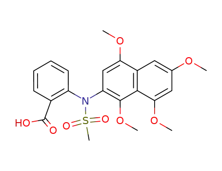 2-[Methanesulfonyl-(1,4,6,8-tetramethoxy-naphthalen-2-yl)-amino]-benzoic acid