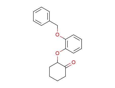 Molecular Structure of 119657-49-7 (2-(2-Benzyloxyphenoxy)-1-cyclohexanone)