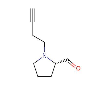2-PYRROLIDINECARBOXALDEHYDE,1-(3-BUTYNYL)-,(S)-