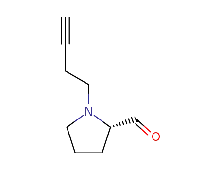 2-피롤리딘카르복스알데히드, 1-(3-부티닐)-, (S)-(9CI)