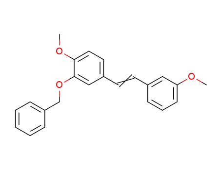 Molecular Structure of 63368-19-4 (Benzene, 1-methoxy-4-[2-(3-methoxyphenyl)ethenyl]-2-(phenylmethoxy)-)