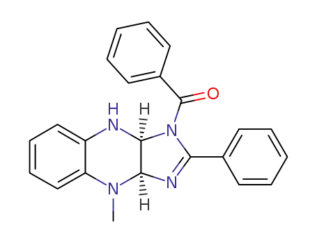 Molecular Structure of 99806-08-3 (((3aR,9aS)-4-Methyl-2-phenyl-3a,4,9,9a-tetrahydro-imidazo[4,5-b]quinoxalin-1-yl)-phenyl-methanone)