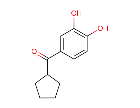Molecular Structure of 67239-27-4 (CYCLOPENTYL-3,4-DIHYDROXYPHENYLKETONE)