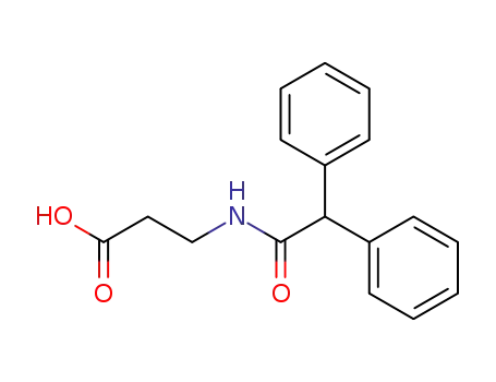 Molecular Structure of 65707-89-3 (3-DIPHENYLACETYLAMINO-PROPIONIC ACID)