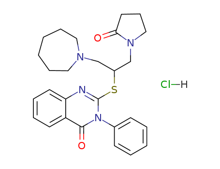 2-[1-(azepan-1-yl)-3-(2-oxopyrrolidin-1-yl)propan-2-yl]sulfanyl-3-phenylquinazolin-4-one hydrochloride