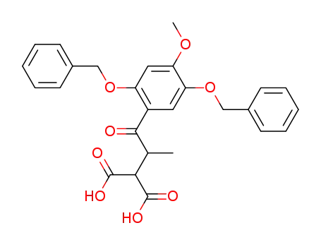 2-[2-(2,5-Bis-benzyloxy-4-methoxy-phenyl)-1-methyl-2-oxo-ethyl]-malonic acid