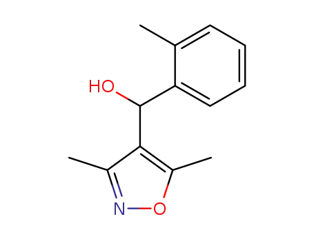 Molecular Structure of 90672-47-2 (4-Isoxazolemethanol, 3,5-dimethyl-a-(2-methylphenyl)-)
