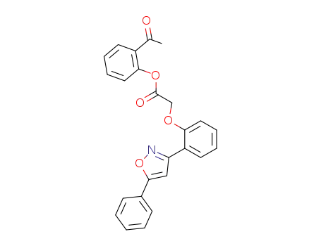 Acetic acid, [2-(5-phenyl-3-isoxazolyl)phenoxy]-, 2-acetylphenyl ester
