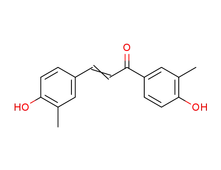 Molecular Structure of 4992-60-3 (4,4'-Dihydroxy-3,3'-dimethyl-chalkon)