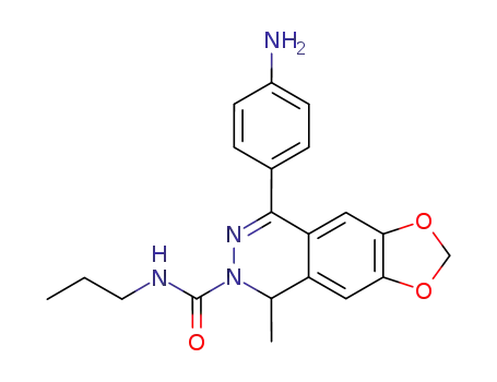 Molecular Structure of 173952-44-8 ((+/-)-4-(4-AMINOPHENYL)-1,2-DIHYDRO-1-METHYL-2-PROPYLCARBAMOYL-6,7-METHYLENEDIOXYPHTHALAZINE)