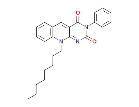 Pyrimido[4,5-b]quinoline-2,4(3H,10H)-dione, 10-octyl-3-phenyl-