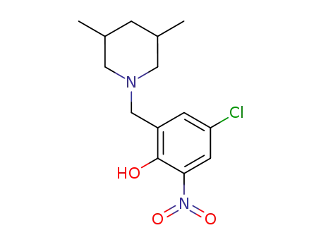 4-chloro-6-(3',5'-dimethylpiperidin-1'-ylmethyl)-2-nitrophenol