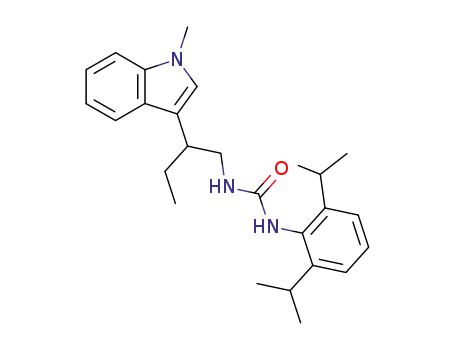 Molecular Structure of 145131-23-3 (3-(2,6-dipropan-2-ylphenyl)-1-[2-(1-methylindol-3-yl)butyl]urea)