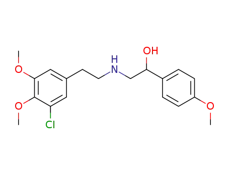 Benzenemethanol,
a-[[[2-(3-chloro-4,5-dimethoxyphenyl)ethyl]amino]methyl]-4-methoxy-