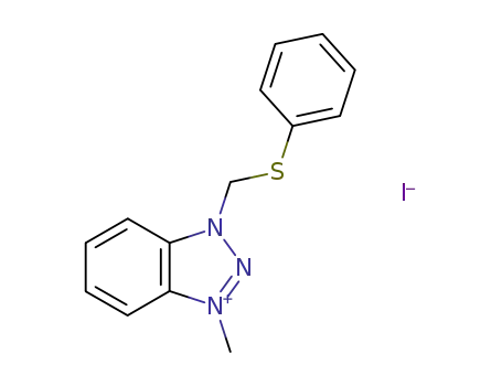 3-methyl-1-(phenylthiomethy)benzotriazolium iodide