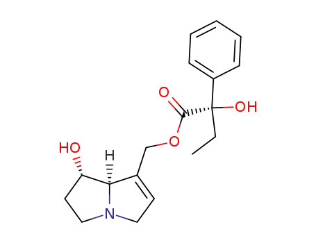 Molecular Structure of 114489-01-9 (9-O-<(S)-2-hydroxy-2-phenylbutyryl>heliotridine)