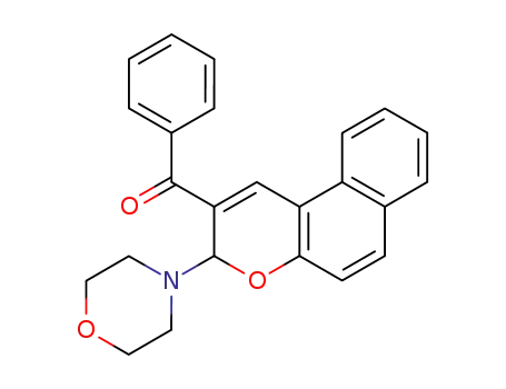 Molecular Structure of 122438-10-2 ((3-morpholin-4-yl-3H-benzo[f]chromen-2-yl)(phenyl)methanone)