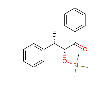 Molecular Structure of 119788-49-7 ((2R*,3S*)-1,3-Diphenyl-2-(trimethylsilyloxy)-1-butanon)