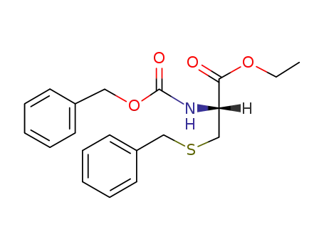 Molecular Structure of 25515-86-0 (<i>S</i>-benzyl-<i>N</i>-benzyloxycarbonyl-L-cysteine ethyl ester)