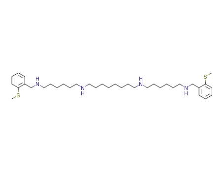 Molecular Structure of 115962-49-7 (N,N'-Bis-[6-(2-methylsulfanyl-benzylamino)-hexyl]-octane-1,8-diamine)