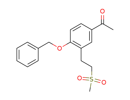 1-[4-Benzyloxy-3-(2-methanesulfonyl-ethyl)-phenyl]-ethanone