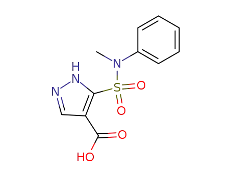 1H-Pyrazole-4-carboxylic acid, 3-((methylphenylamino)sulfonyl)-
