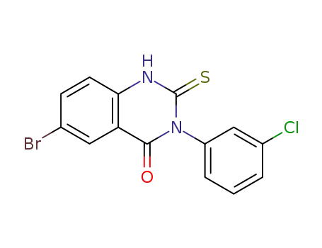 Molecular Structure of 18009-11-5 (4(1H)-Quinazolinone, 6-bromo-3-(3-chlorophenyl)-2,3-dihydro-2-thioxo-)