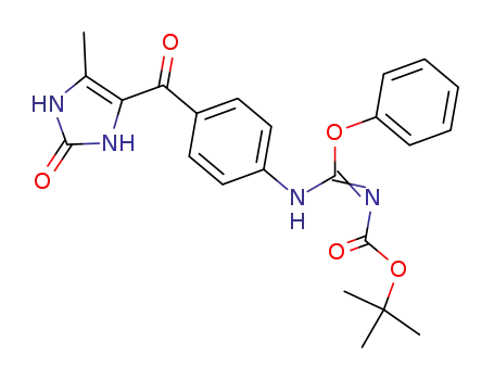 <<4-<(1,3-Dihydro-5-methyl-2-oxo-3H-imidazol-4-yl)carbonyl>phenylamino>phenoxymethylene>carbamic acid tert-butylester