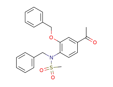 Methanesulfonamide,
N-[4-acetyl-2-(phenylmethoxy)phenyl]-N-(phenylmethyl)-